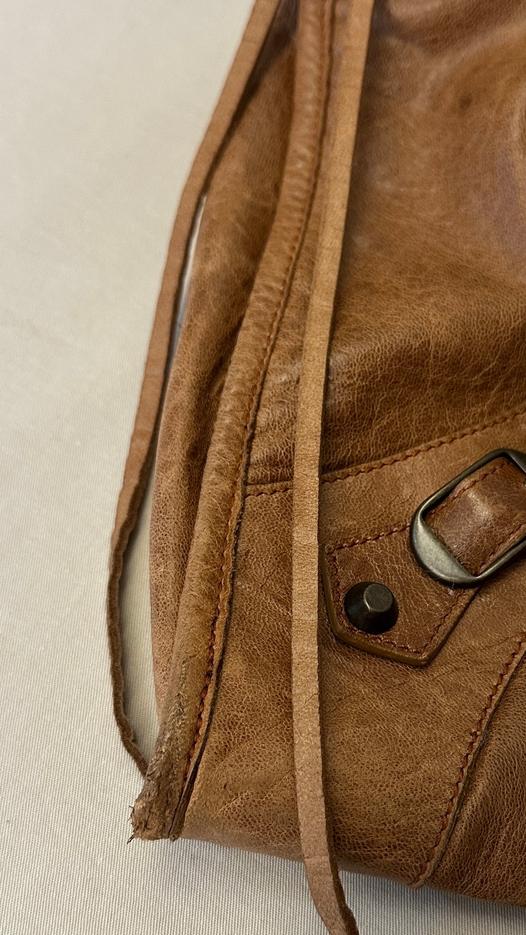 BALENCIAGA Medium City Bag Leather Brown