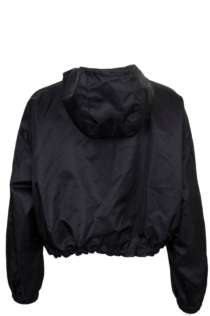 PRADA 2023 Cropped Re-Nylon Jacket Black
