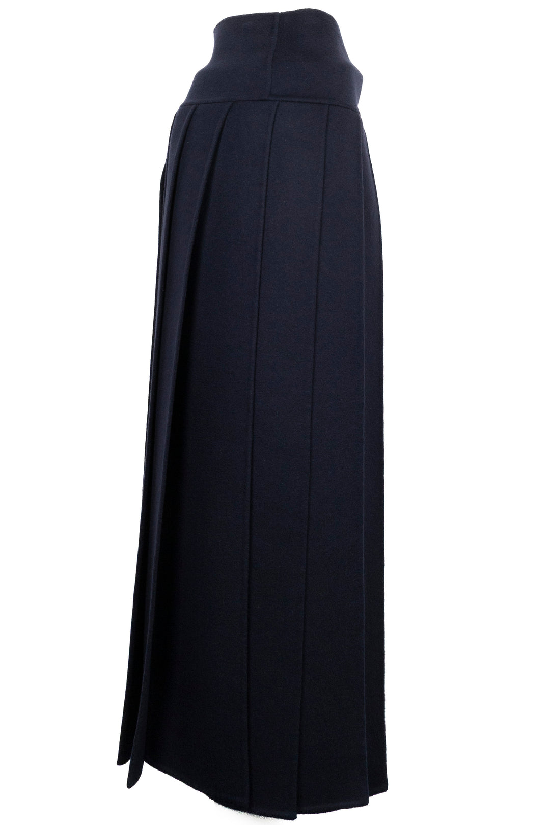 CHRISTIAN DIOR Pleated Skirt Cashmere Navy