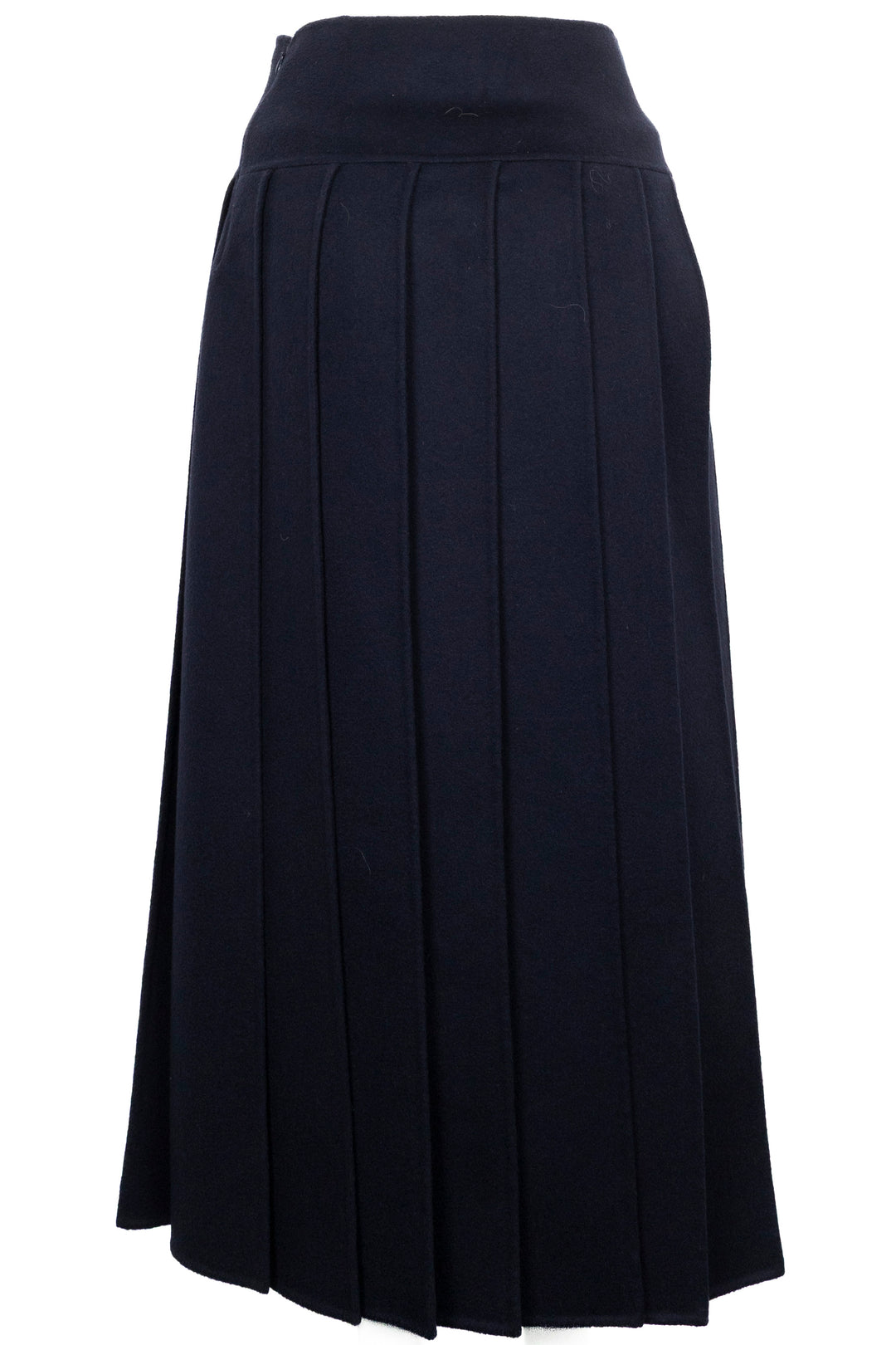 CHRISTIAN DIOR Pleated Skirt Cashmere Navy