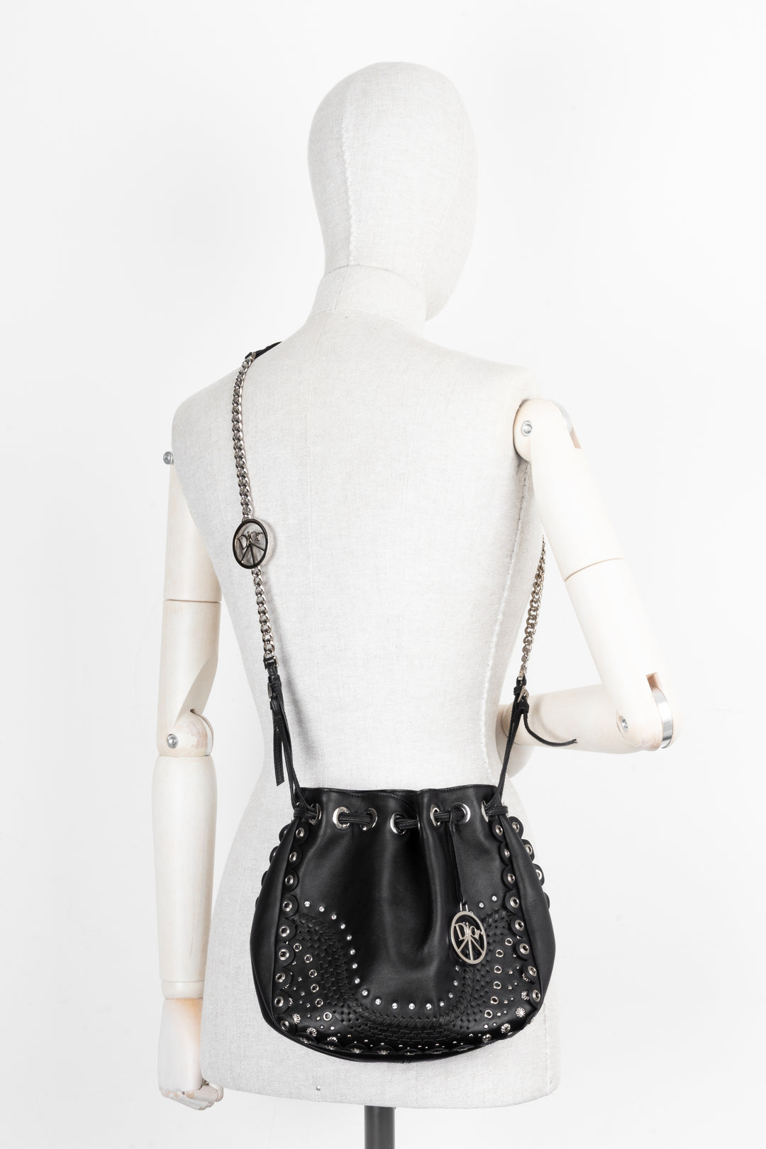 CHRISTIAN DIOR Vintage Bucket Bag Black