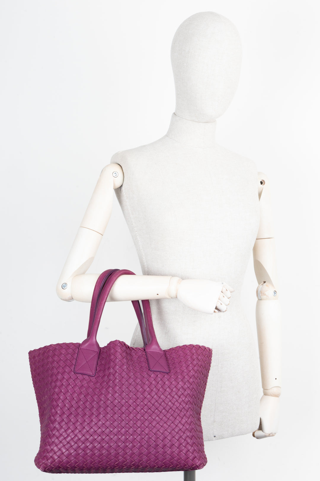 BOTTEGA VENETA Cabat Tote Bag Small Intrecciato Purple