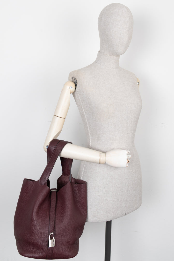 HERMÈS Picotin Lock 26 Clemence Bordeaux