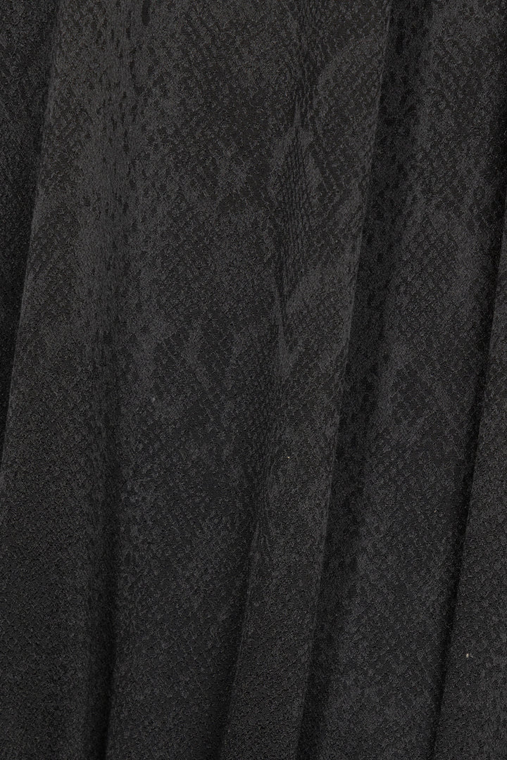 SAINT LAURENT Layered Dress Silk Black