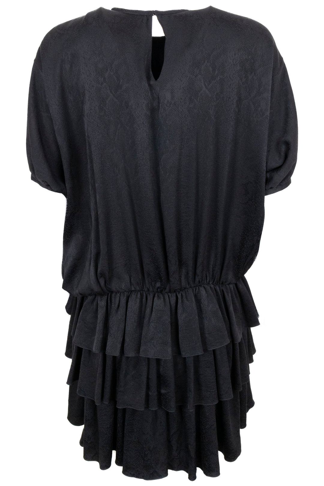SAINT LAURENT Layered Dress Silk Black