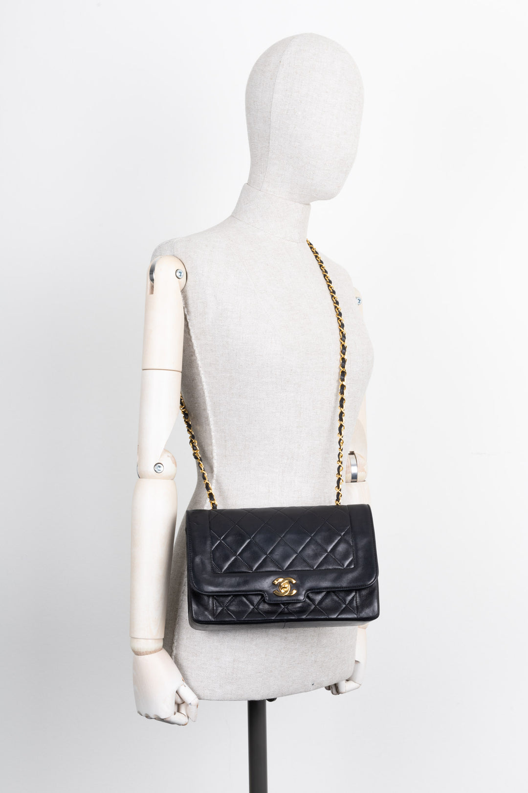 CHANEL Square Flap Bag Black