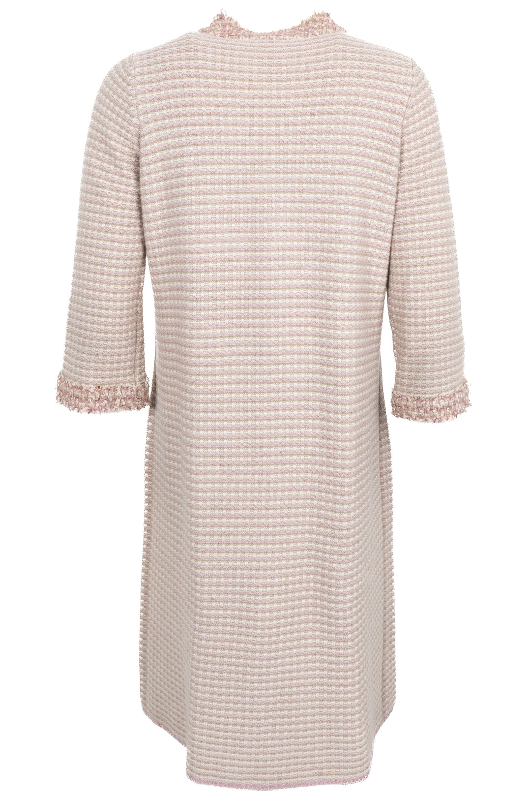 CHANEL 2006 Long cardigan en maille bouclée beige