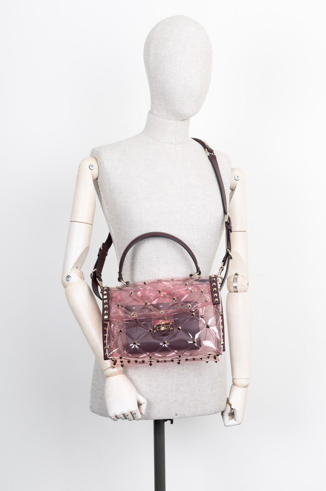VALENTINO Candystud Bag PVC Pink