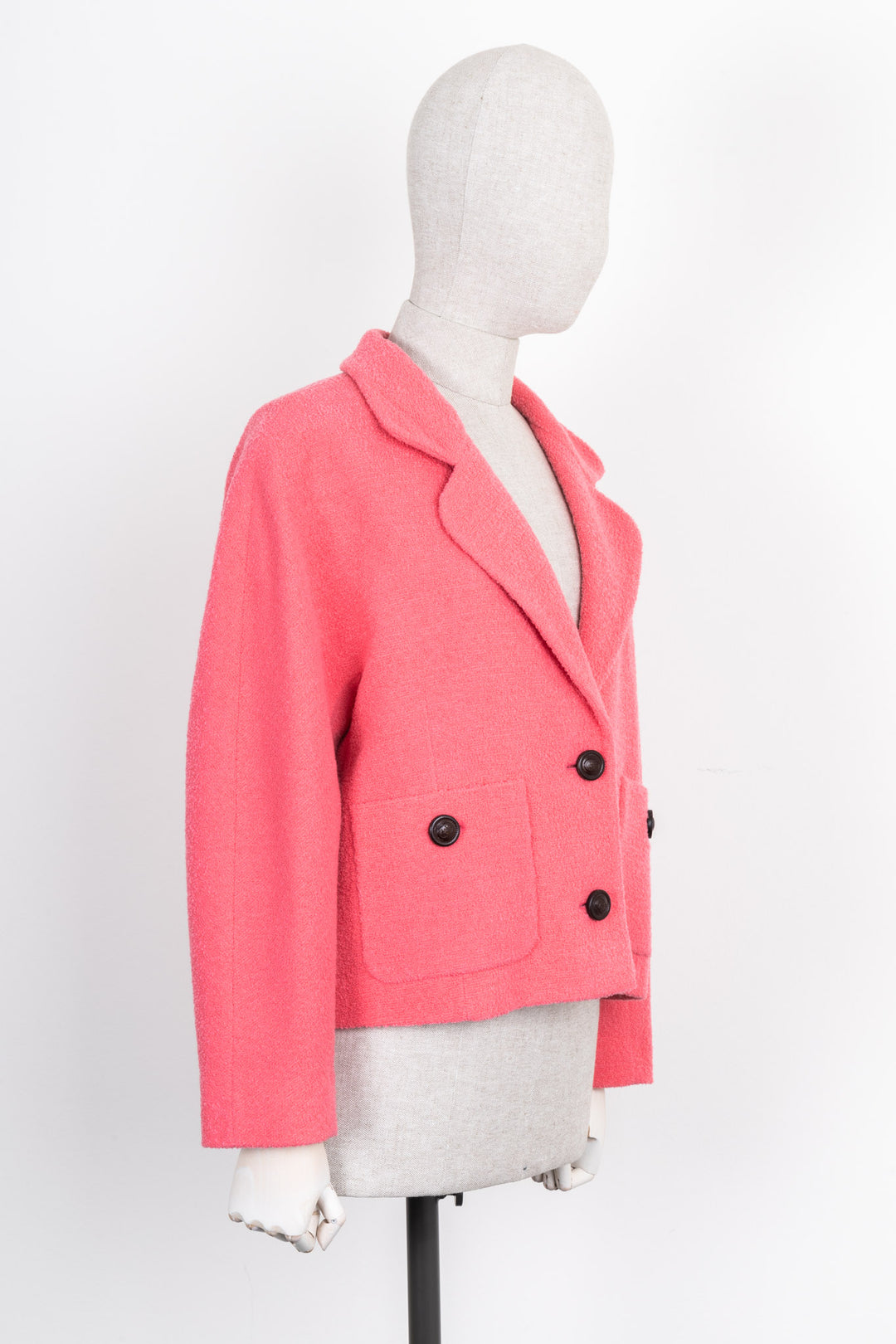 GUCCI Boxy Jacket Pink Wool