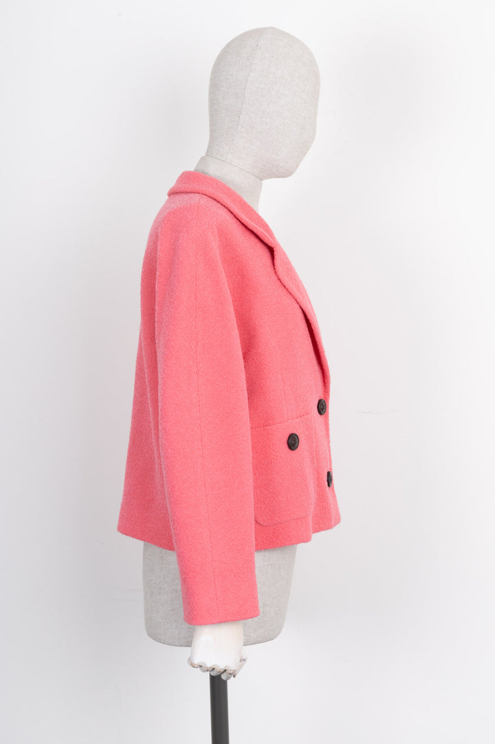 GUCCI Boxy Jacket Pink Wool