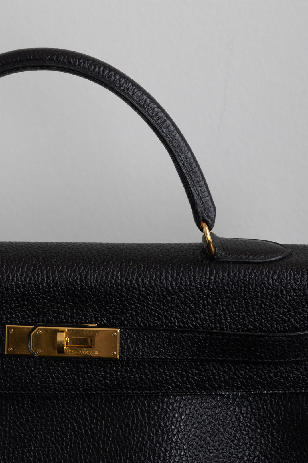HERMÈS Kelly 35 Fjord Black Gold