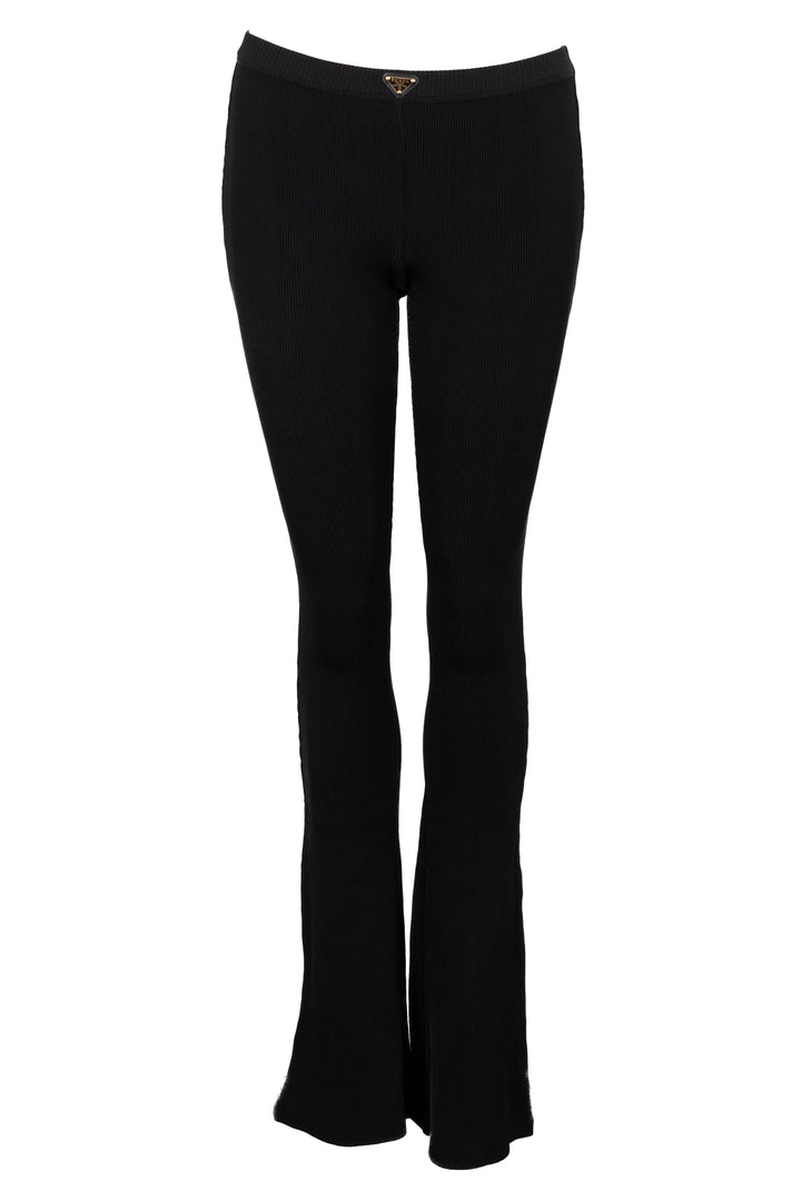 PRADA Ripped Logo Leggins Black