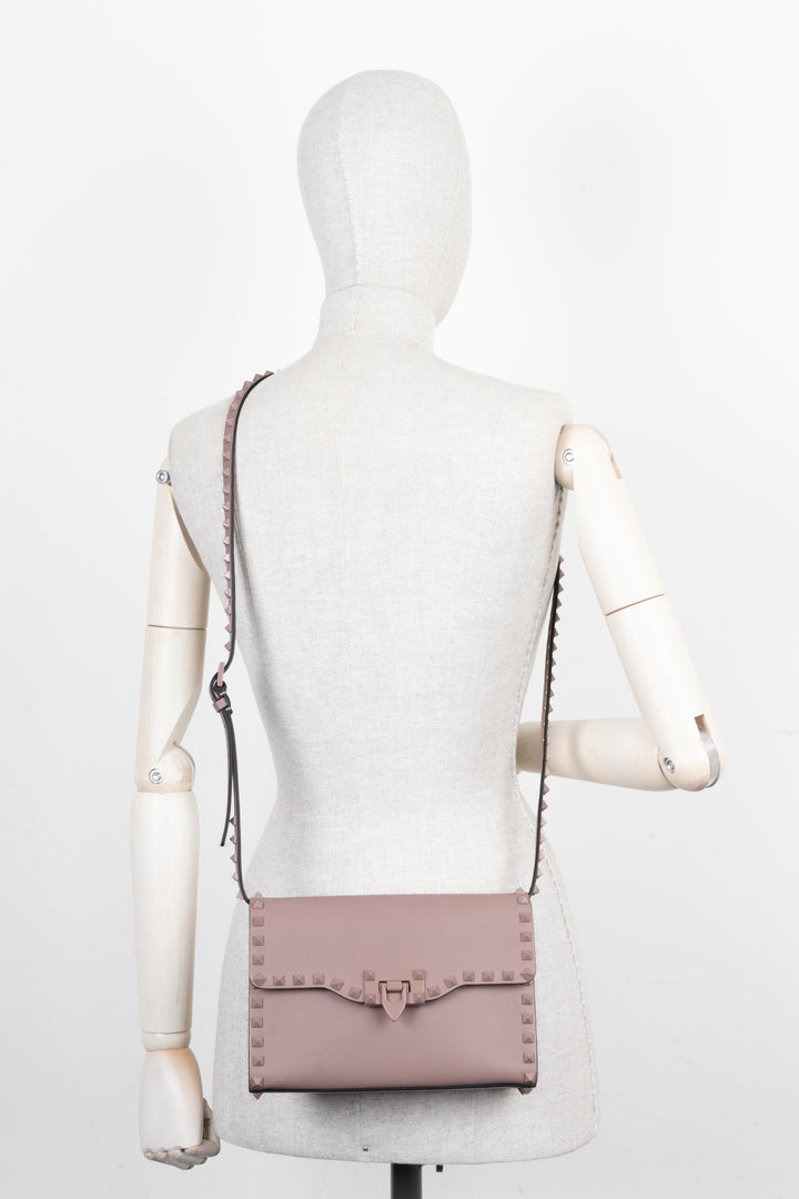 VALENTINO Rockstud Crossbody Bag Nude