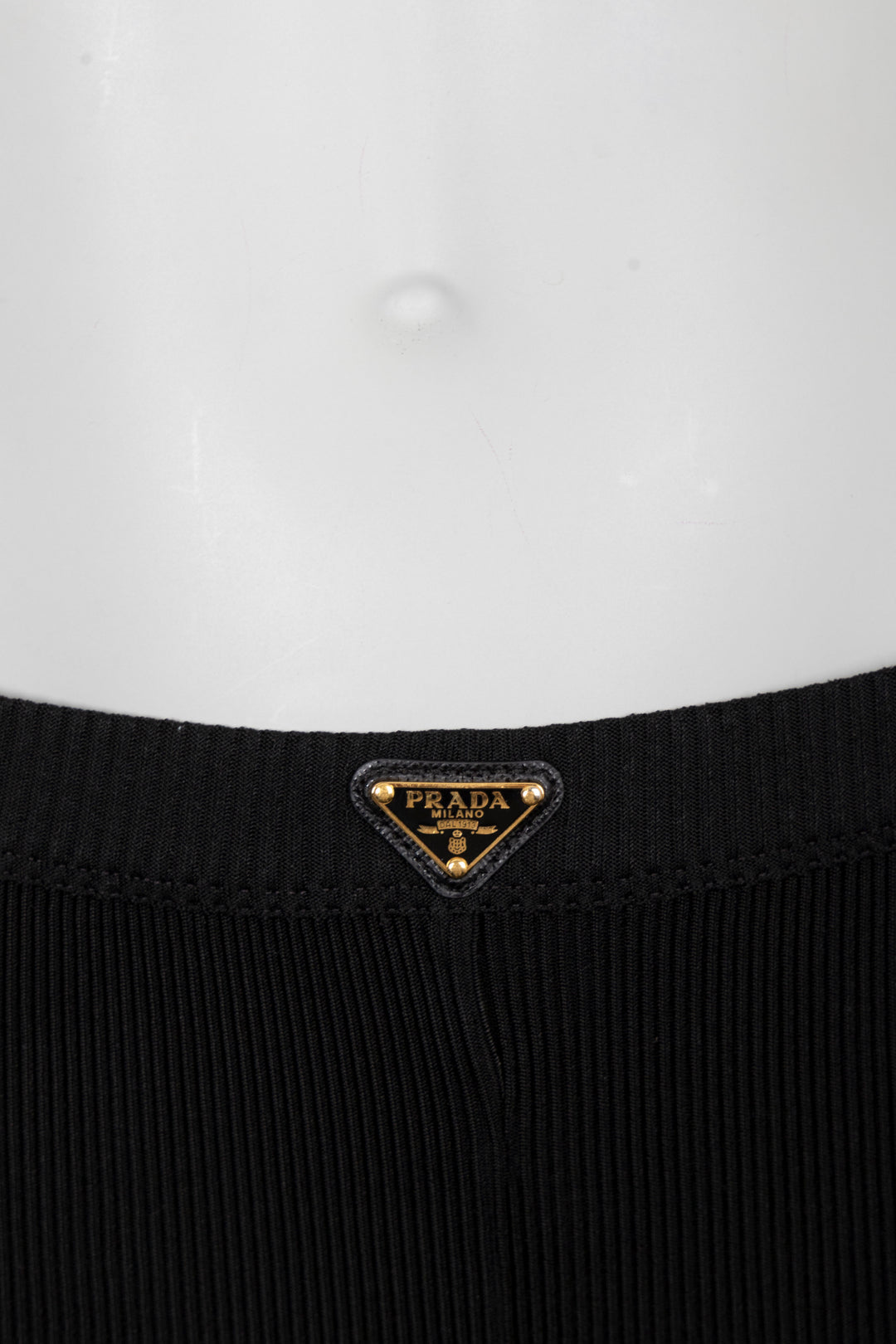 PRADA Ripped Logo Leggins Black