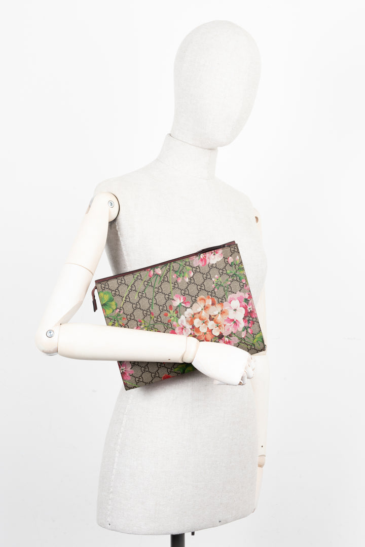 Pochette GUCCI GG Supreme Blooms grande taille