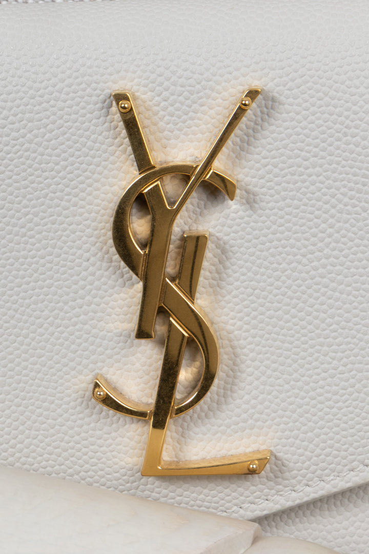 SAINT LAURENT Pochette Uptown Ivoire