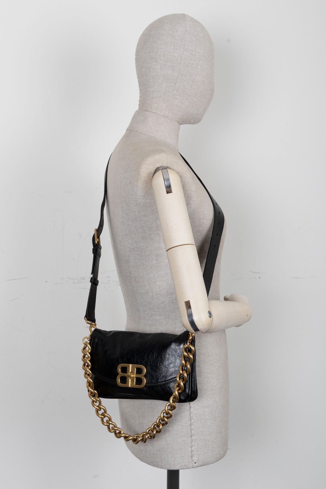 BALENCIAGA BB Soft Flap Bag Small Black
