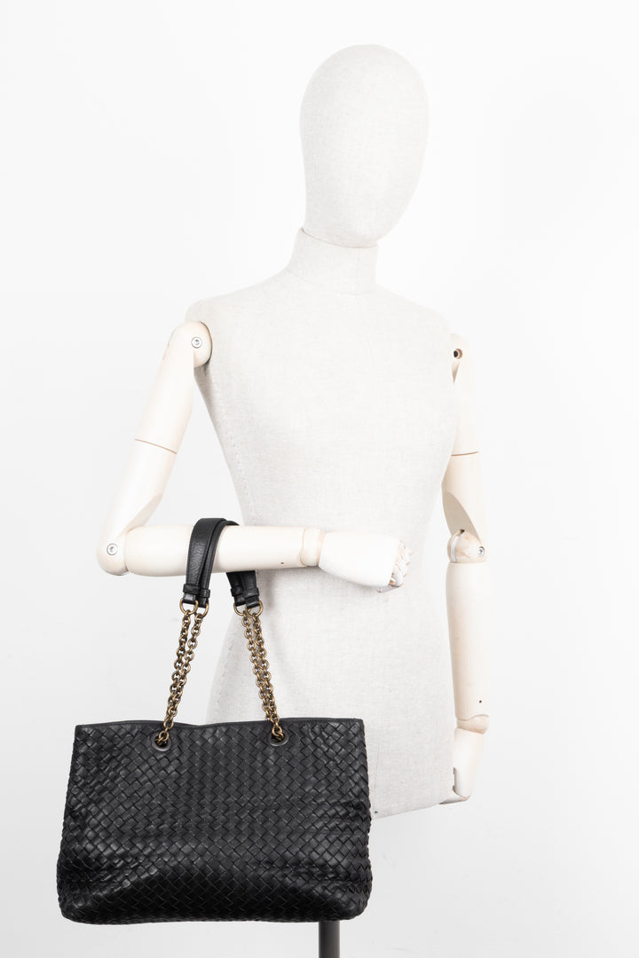 BOTTEGA VENETA Bag Leather Intrecciato Black