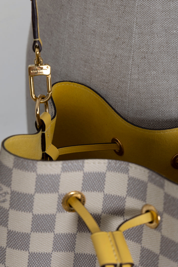 LOUIS VUITTON Néo Noé MM Damier Azur Yellow