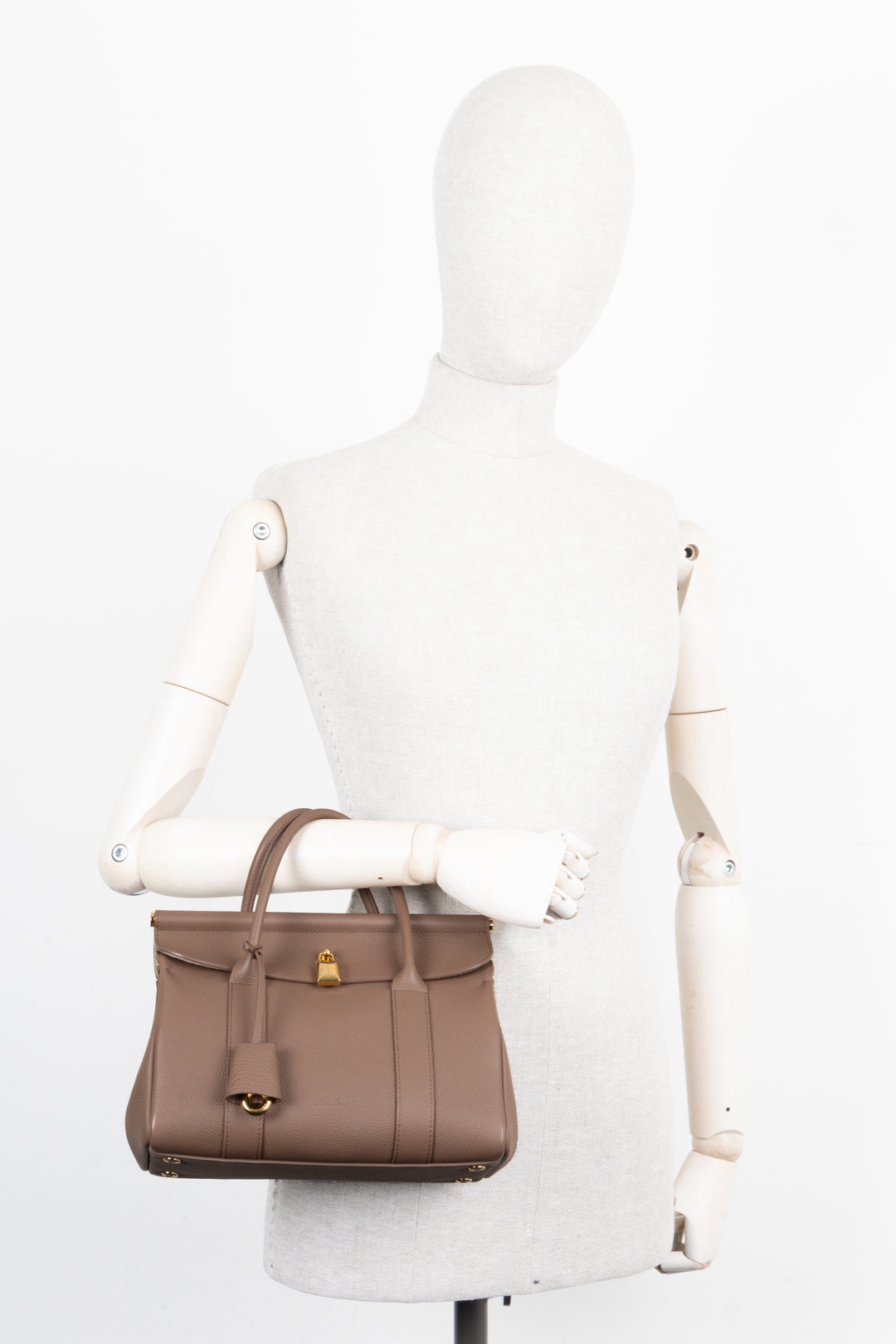 LORO PIANA Loom L25 Bag Leather Fossil