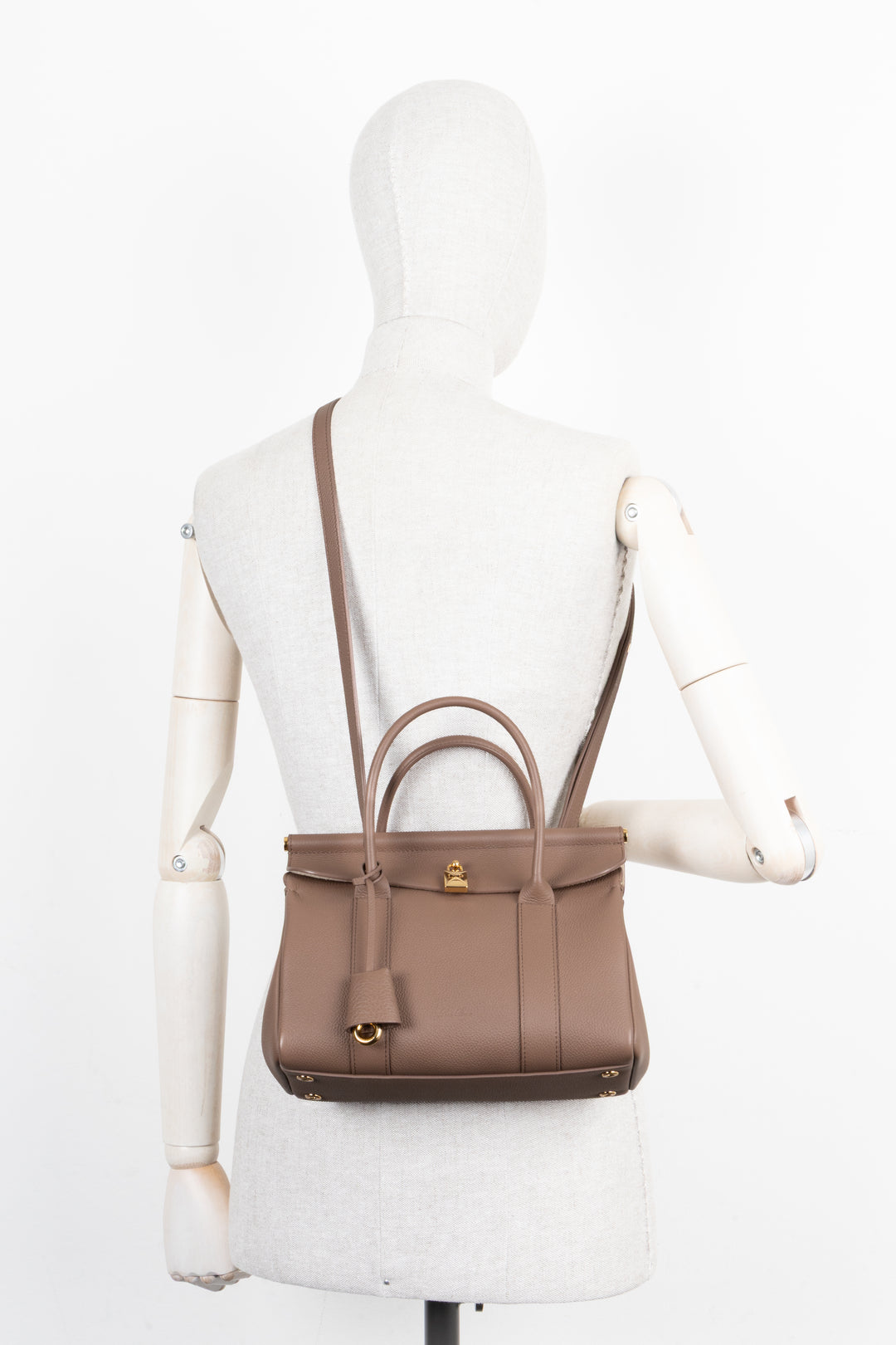 LORO PIANA Loom L25 Bag Leather Fossil