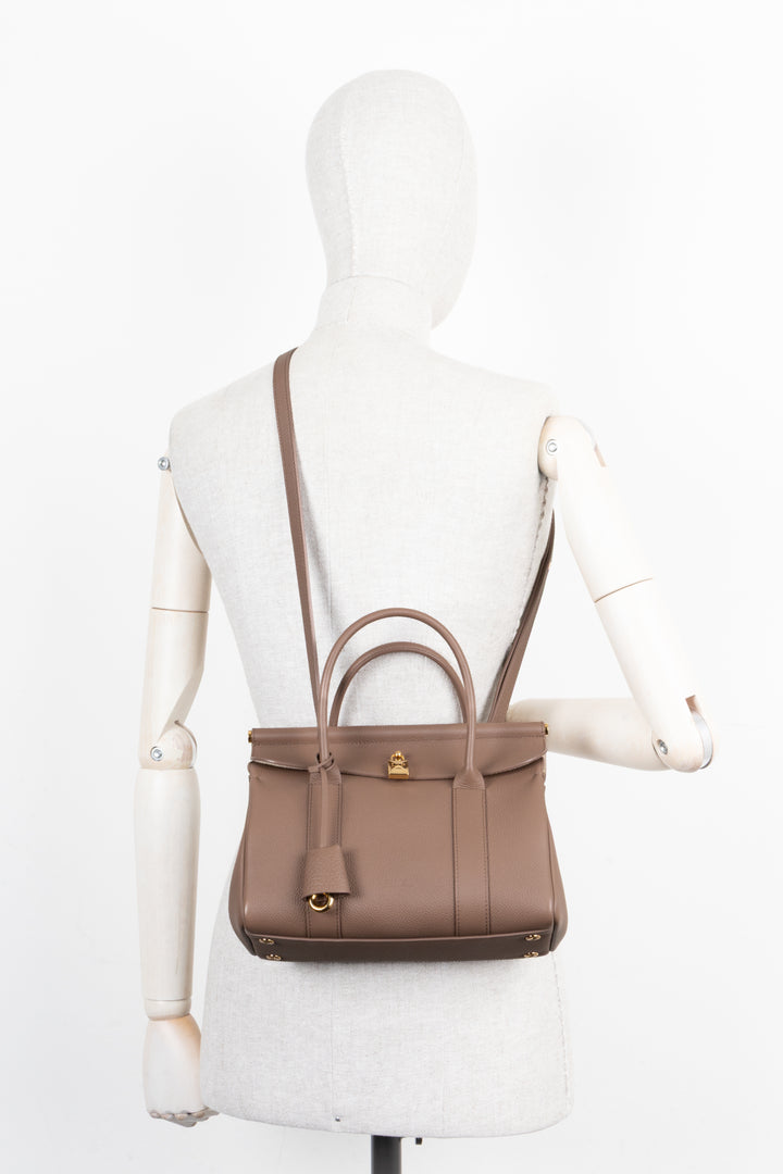 LORO PIANA Loom L25 Bag Leather Fossil