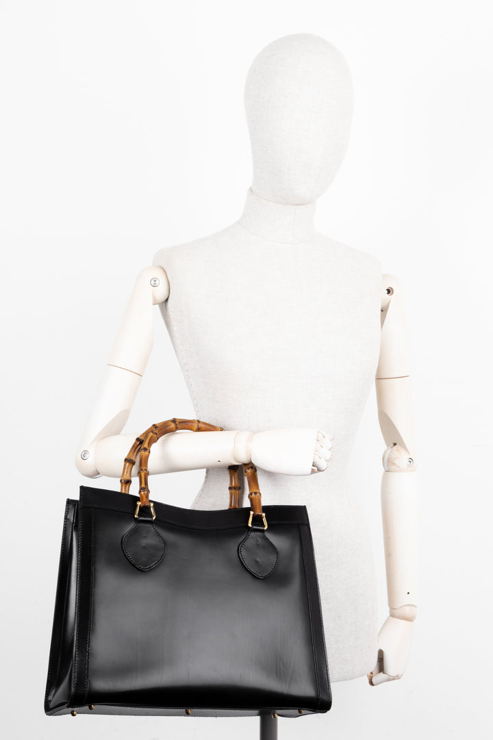 GUCCI Vintage Diana Bag Black