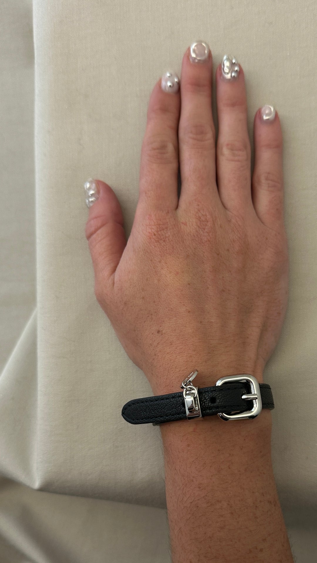 MIUMIU Leather Bracelet Black