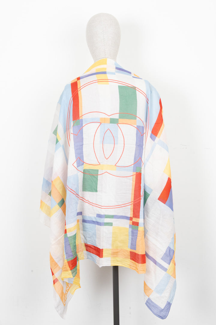 CHANEL Paréo/Écharpe Multicolore