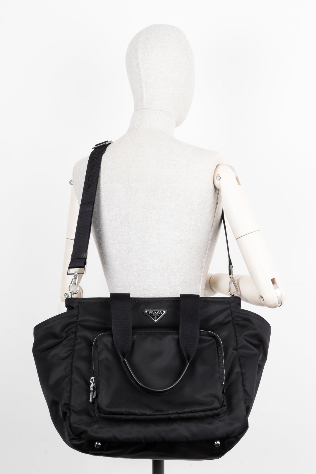 PRADA Travel Tote Bag Re-Nylon Black