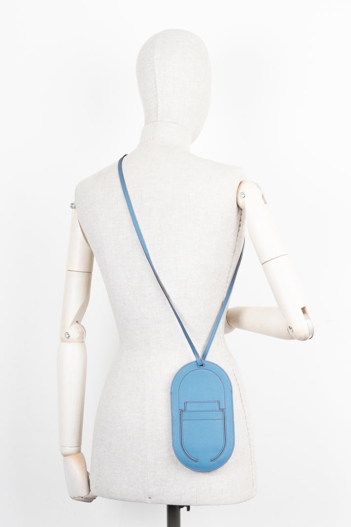 HERMÈS In The Loop Phone Bag Blue