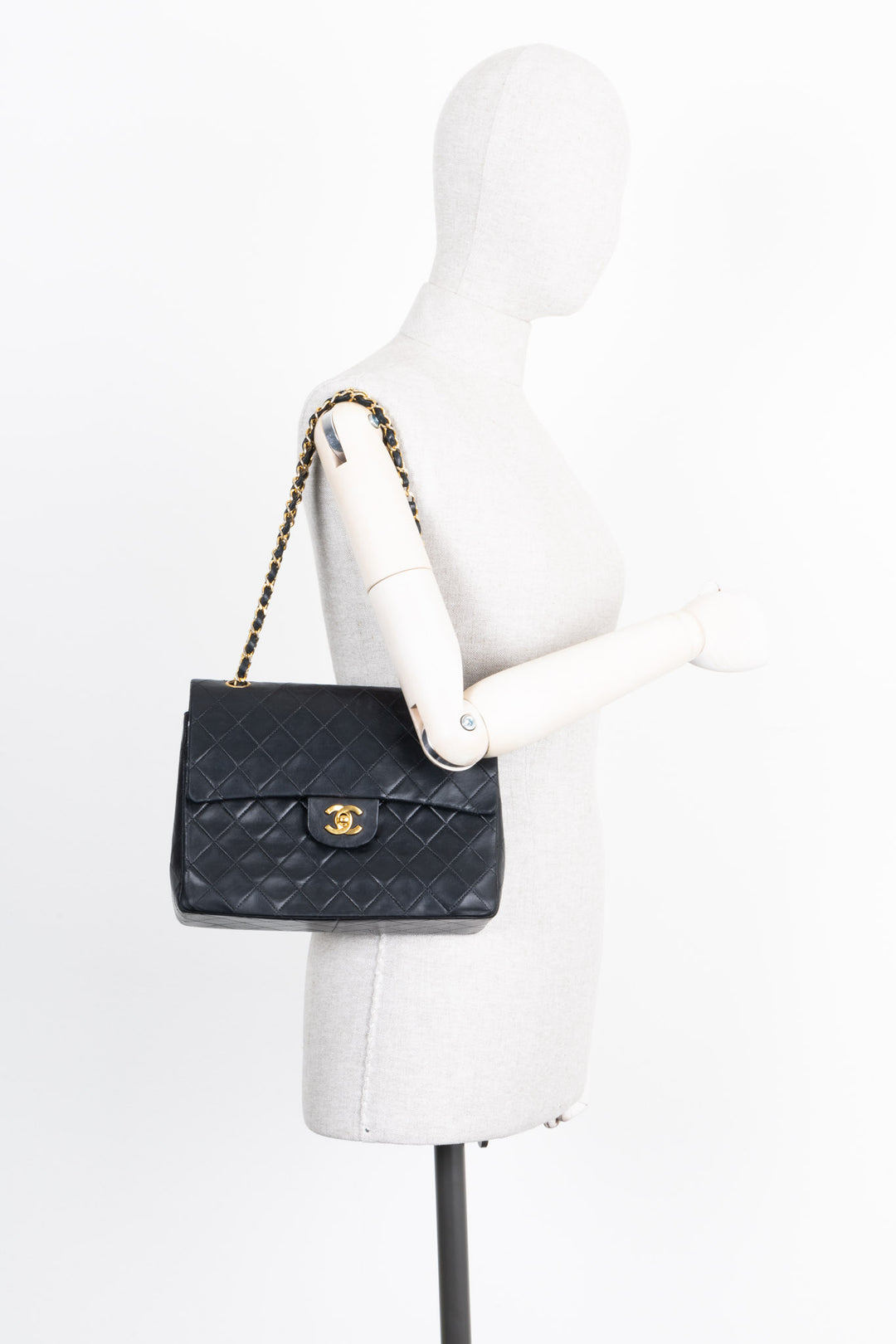 CHANEL Double Flap Bag Square Black