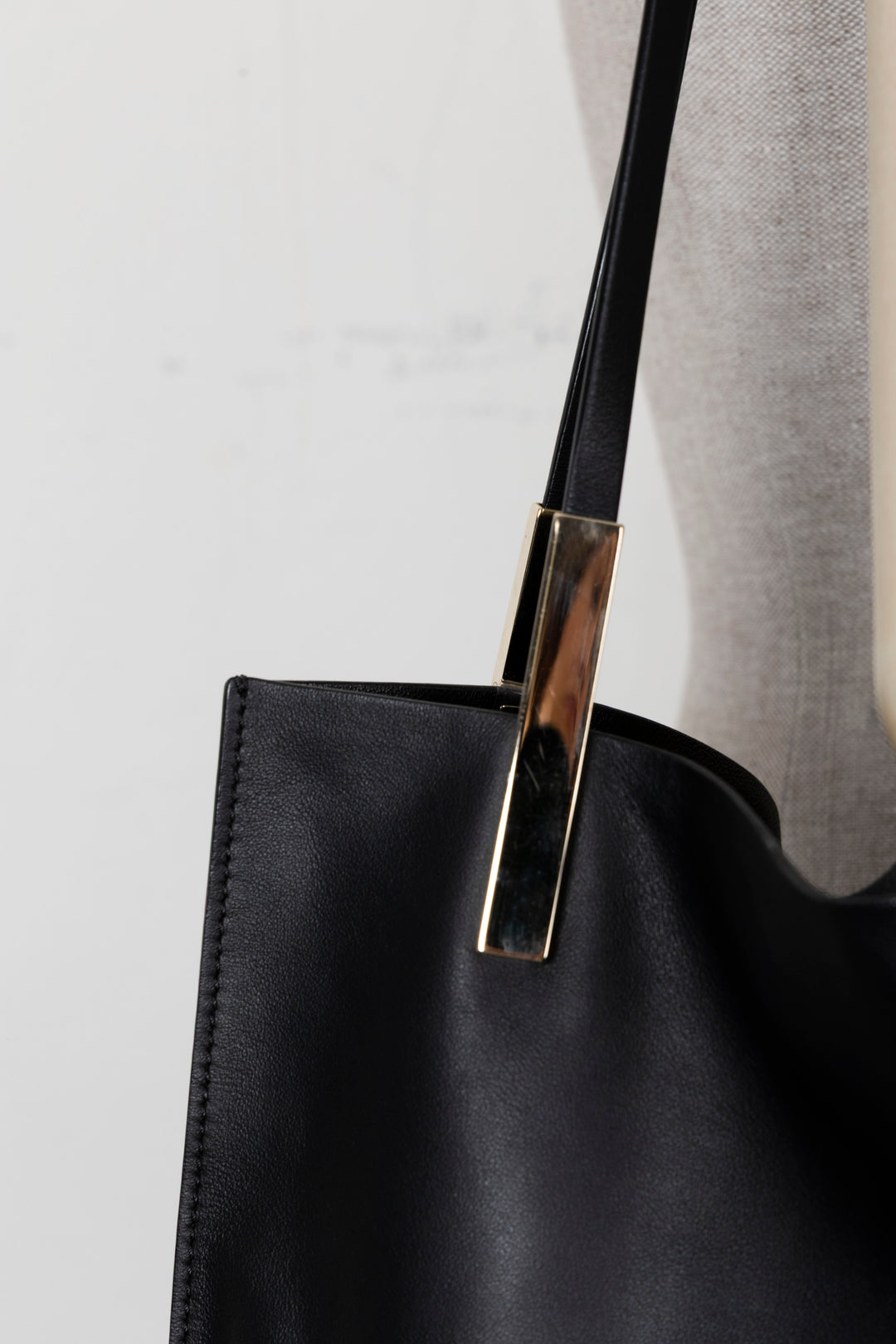 VICTORIA BECKHAM Tote Bag Leather Black