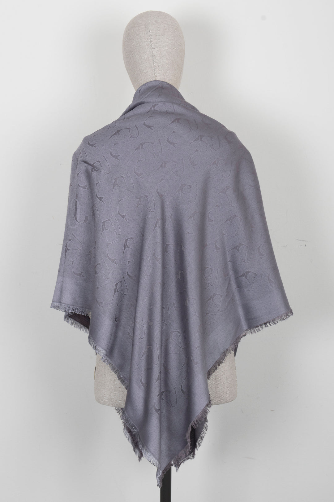 JIMMY CHOO Yvette Heel Print Scarf Grey