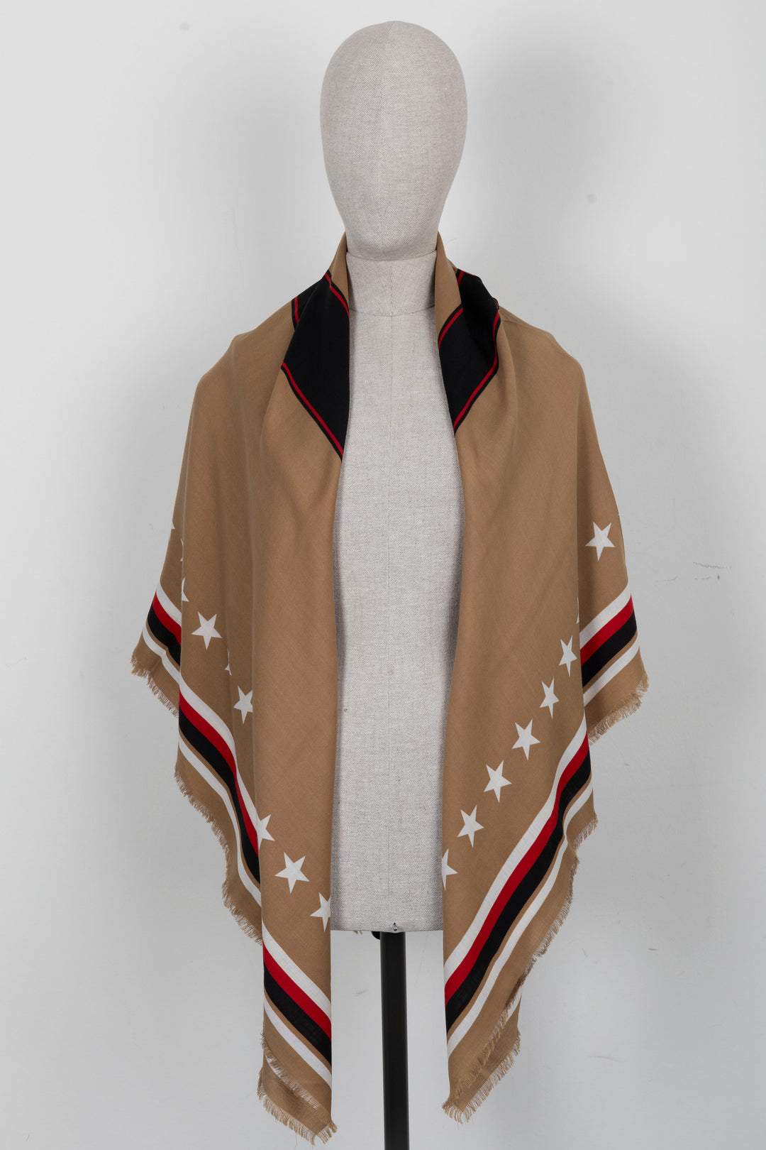 GIVENCHY 17 Scarf Wool Brown