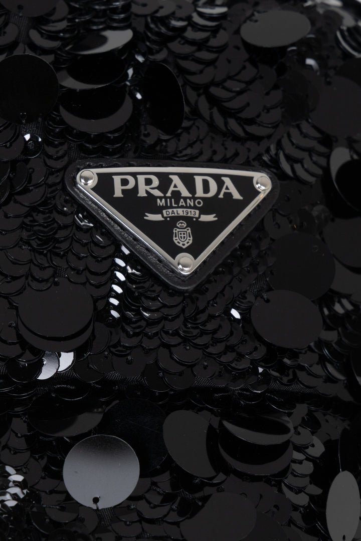 Bob PRADA en nylon re-paillettes noir