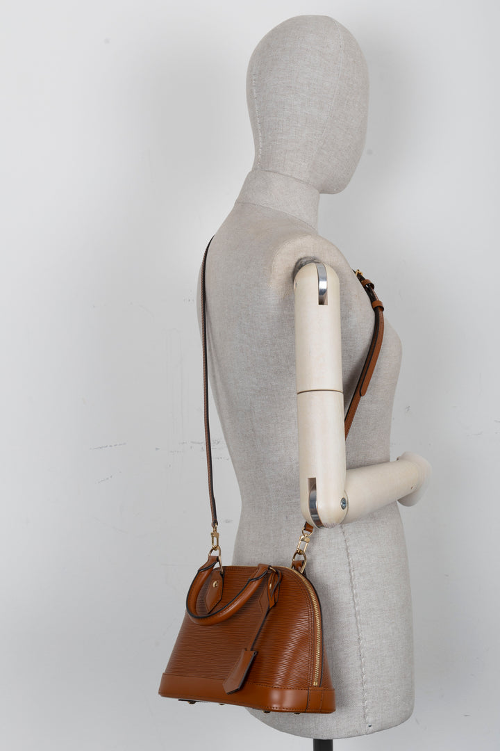 LOUIS VUITTON Alma BB Epi Tan