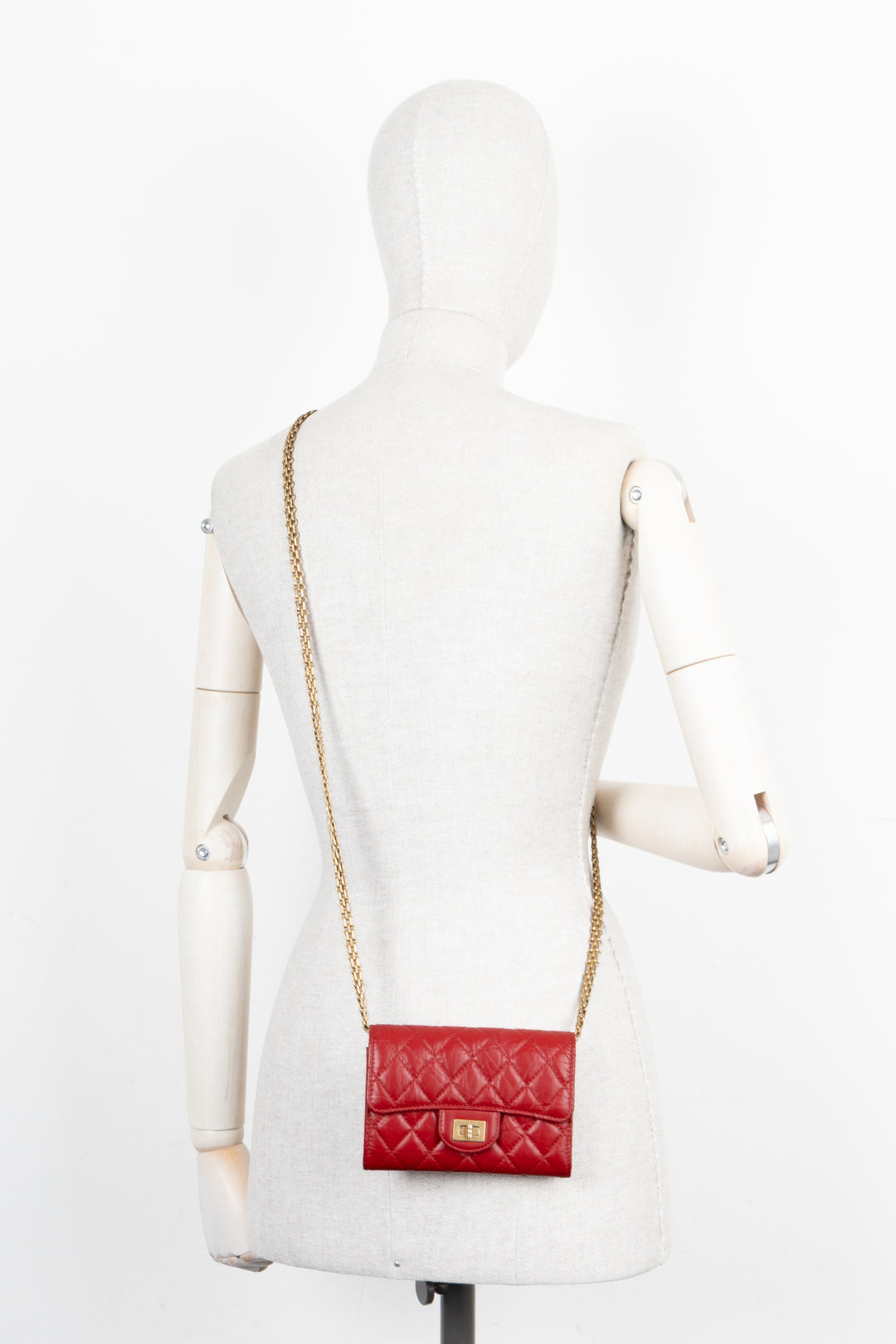 CHANEL 2.55 WOC Leather Red