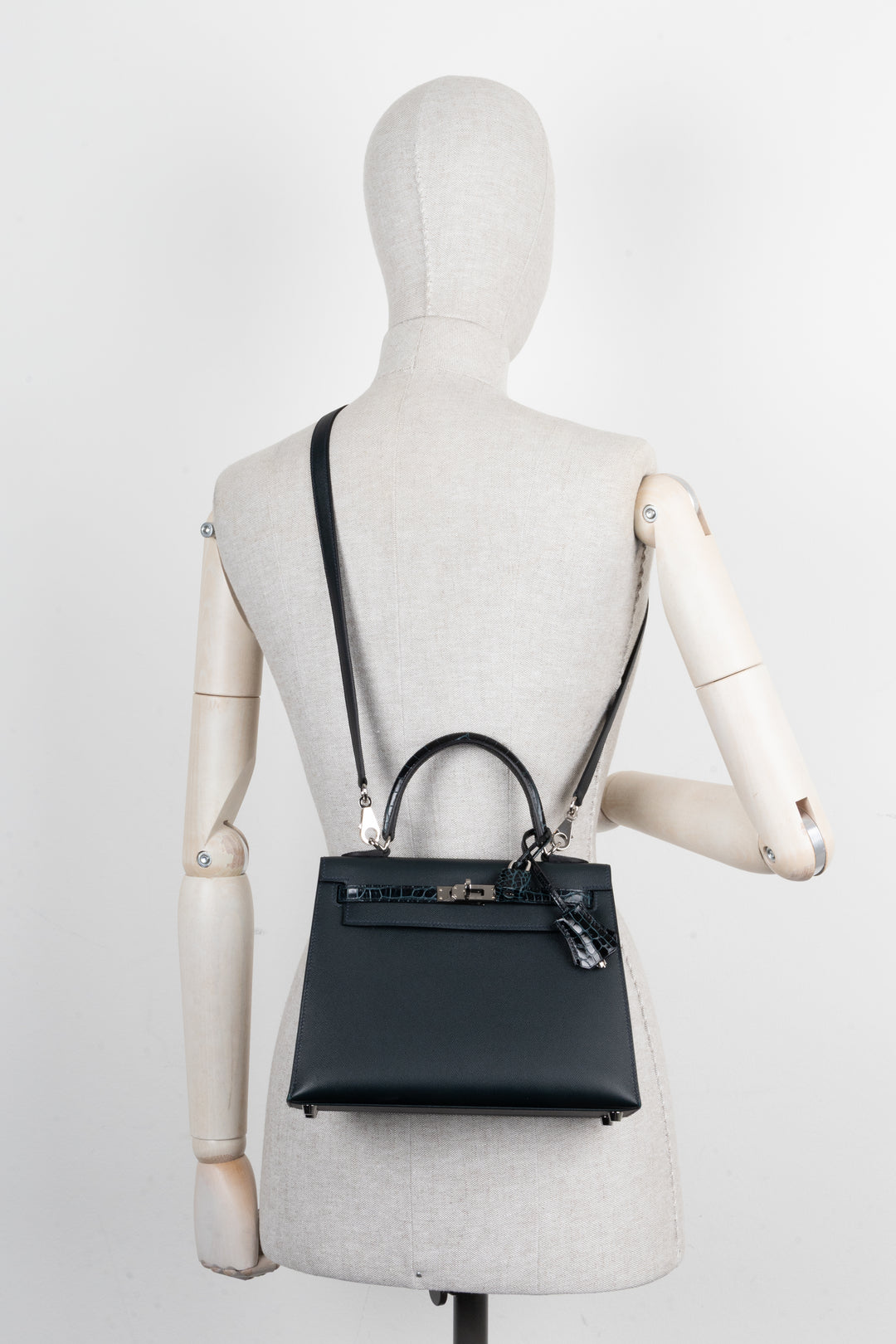 HERMÈS Kelly 25 Sellier Touch Vert Rousseau
