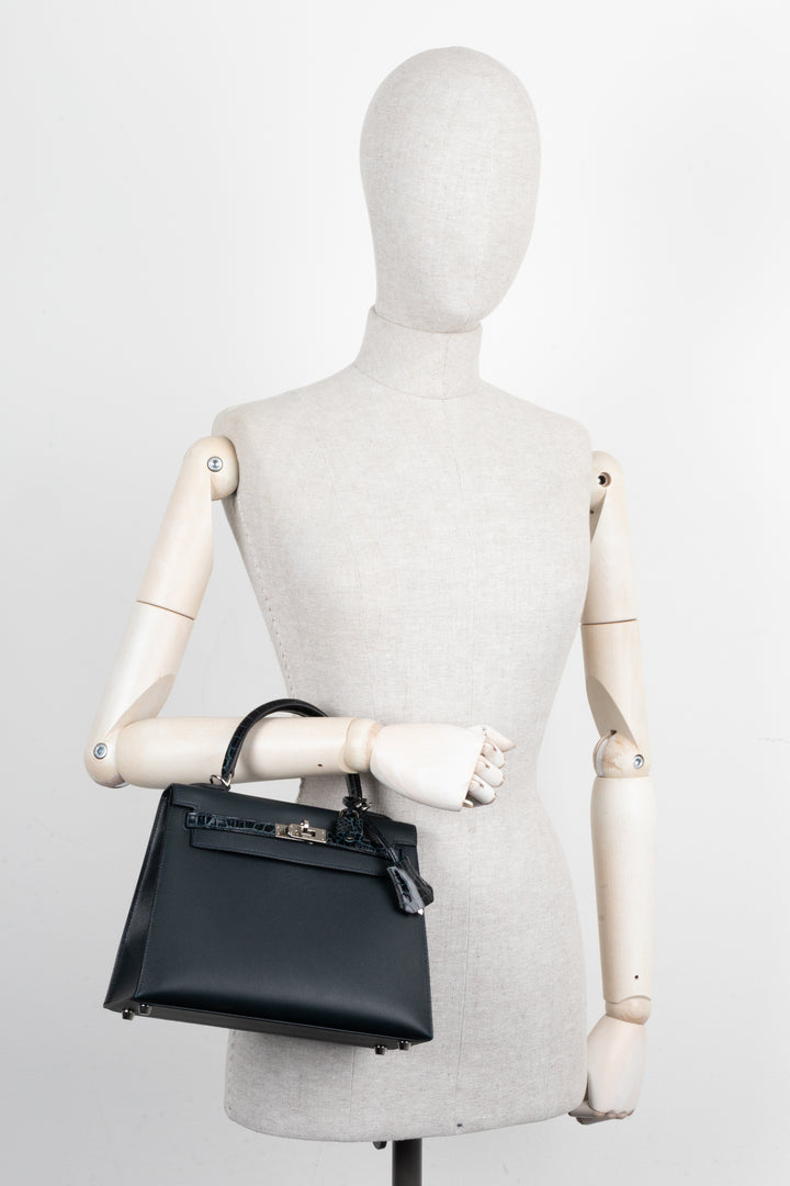 HERMÈS Kelly 25 Sellier Touch Vert Rousseau