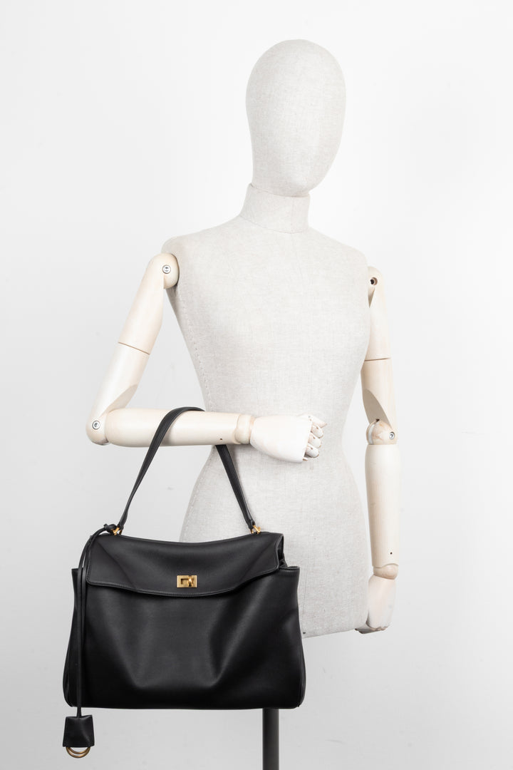 BALENCIAGA Medium Rodeo Bag Leather Black
