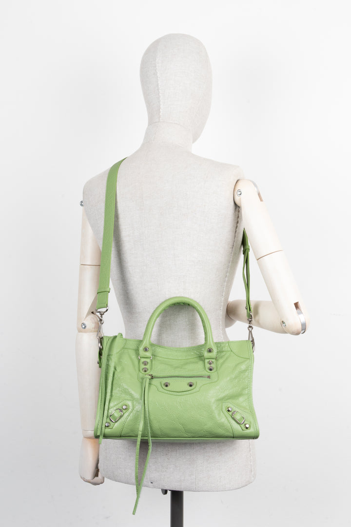 BALENCIAGA Le City Bag Small Green Arena