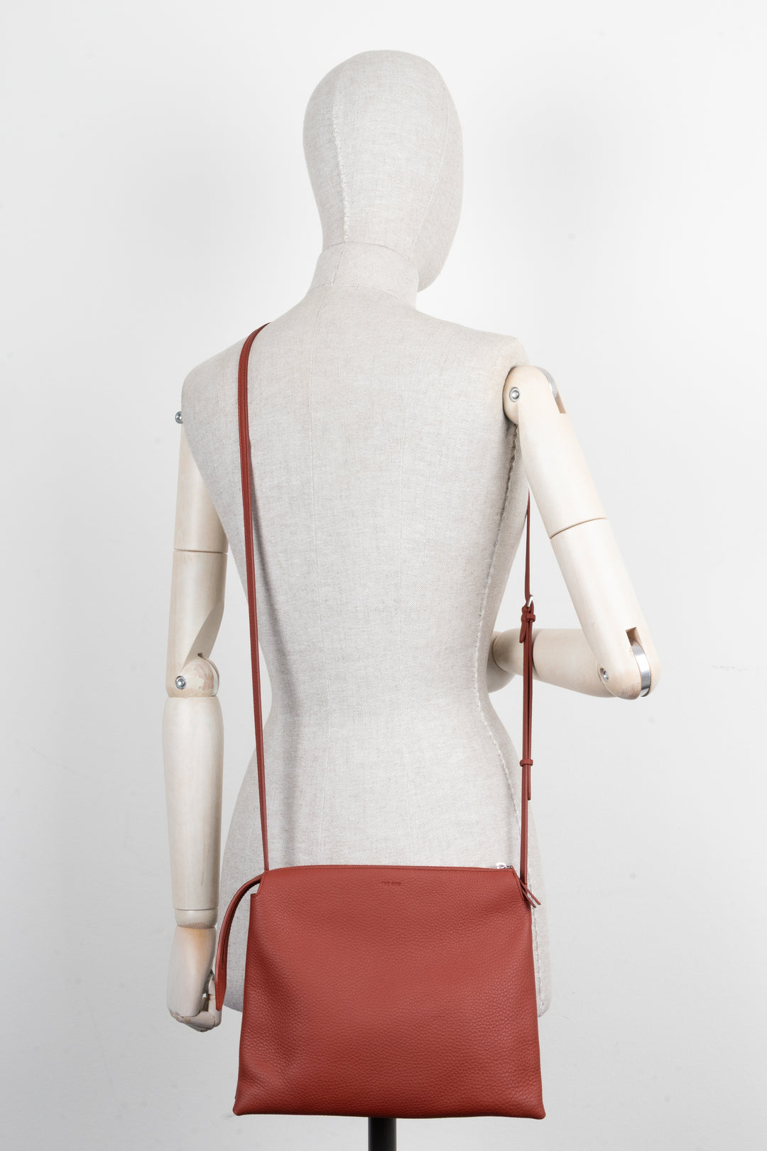THE ROW Nu Twin Crossbody Bag Leather Red