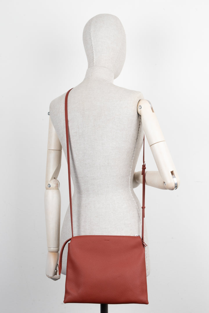 THE ROW Nu Twin Crossbody Bag Leather Red