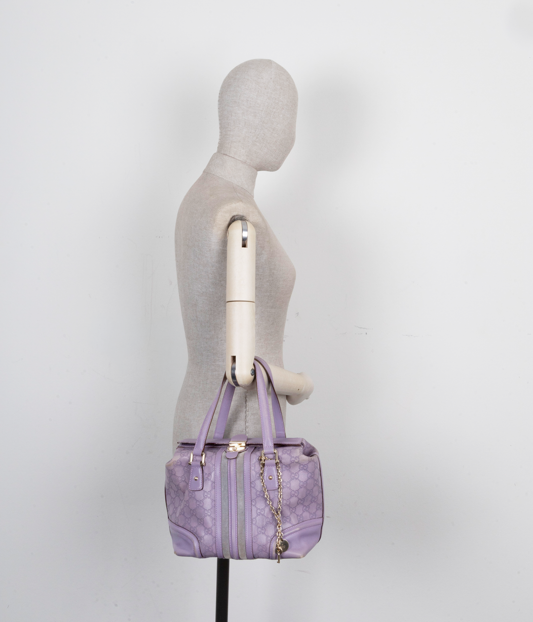 GUCCI Treasure Bag Leather Lilac