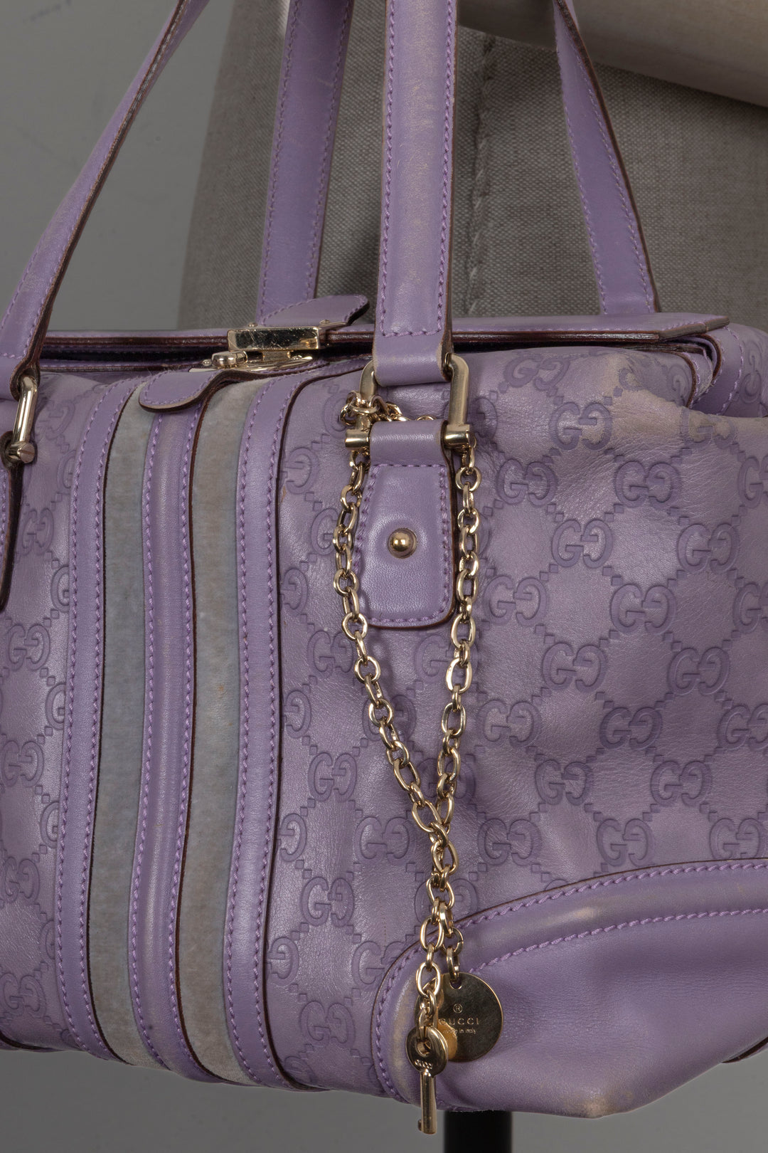 GUCCI Treasure Bag Leather Lilac