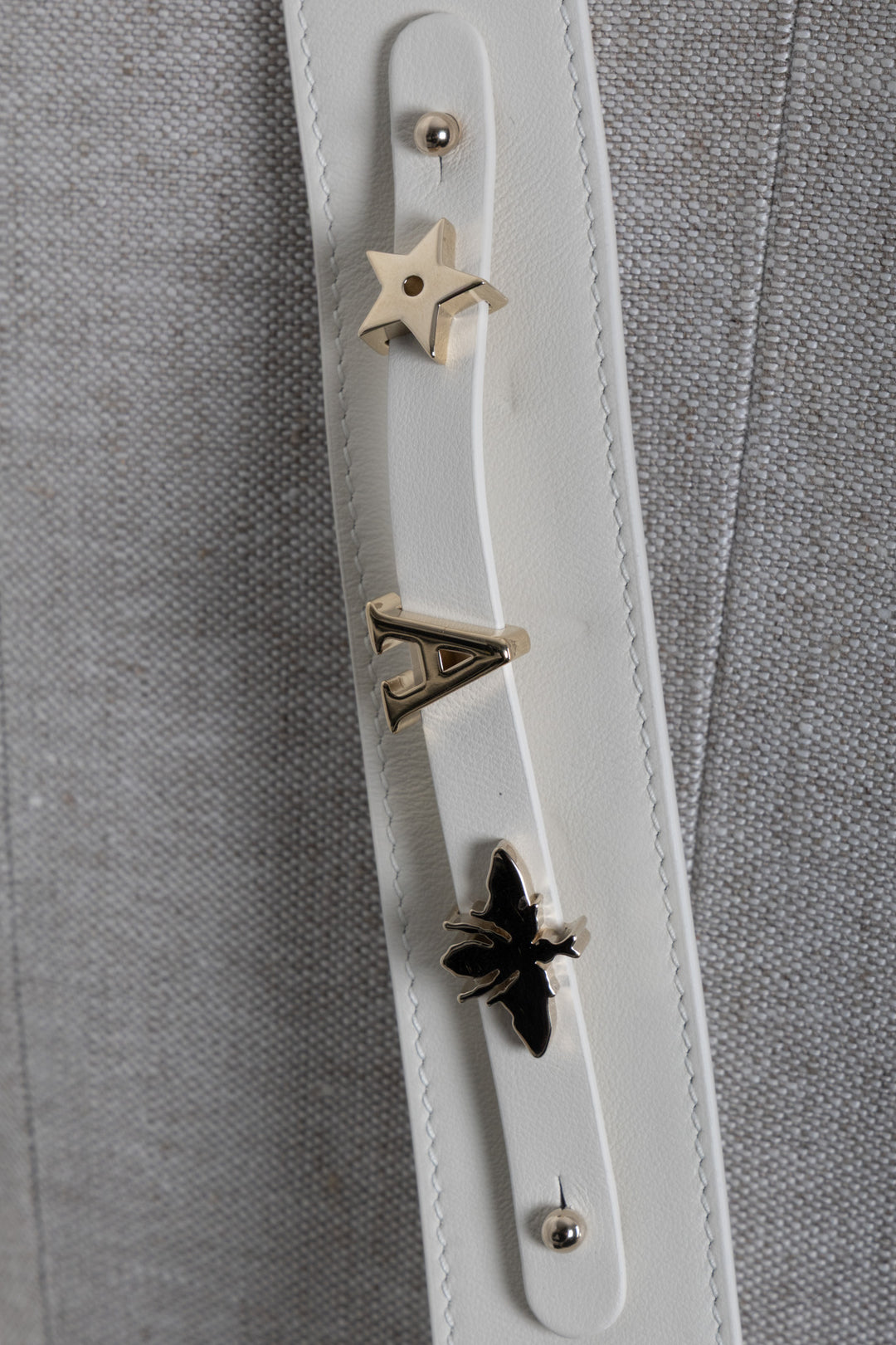 CHRISTIAN DIOR ABC Around The World Small Lady Dior White