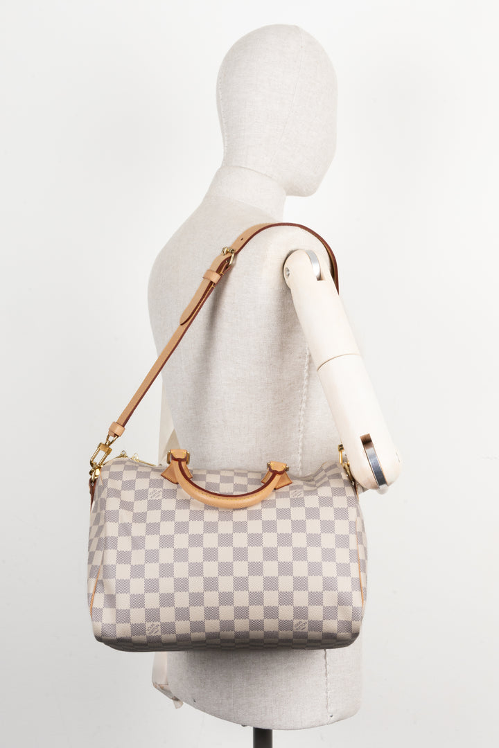 LOUIS VUITTON Speedy 30 Bandoulière Damier Azur