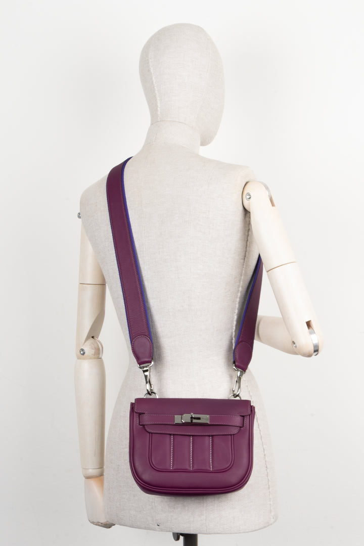 HERMÈS Berline 21 Mini Veau Swift Violet