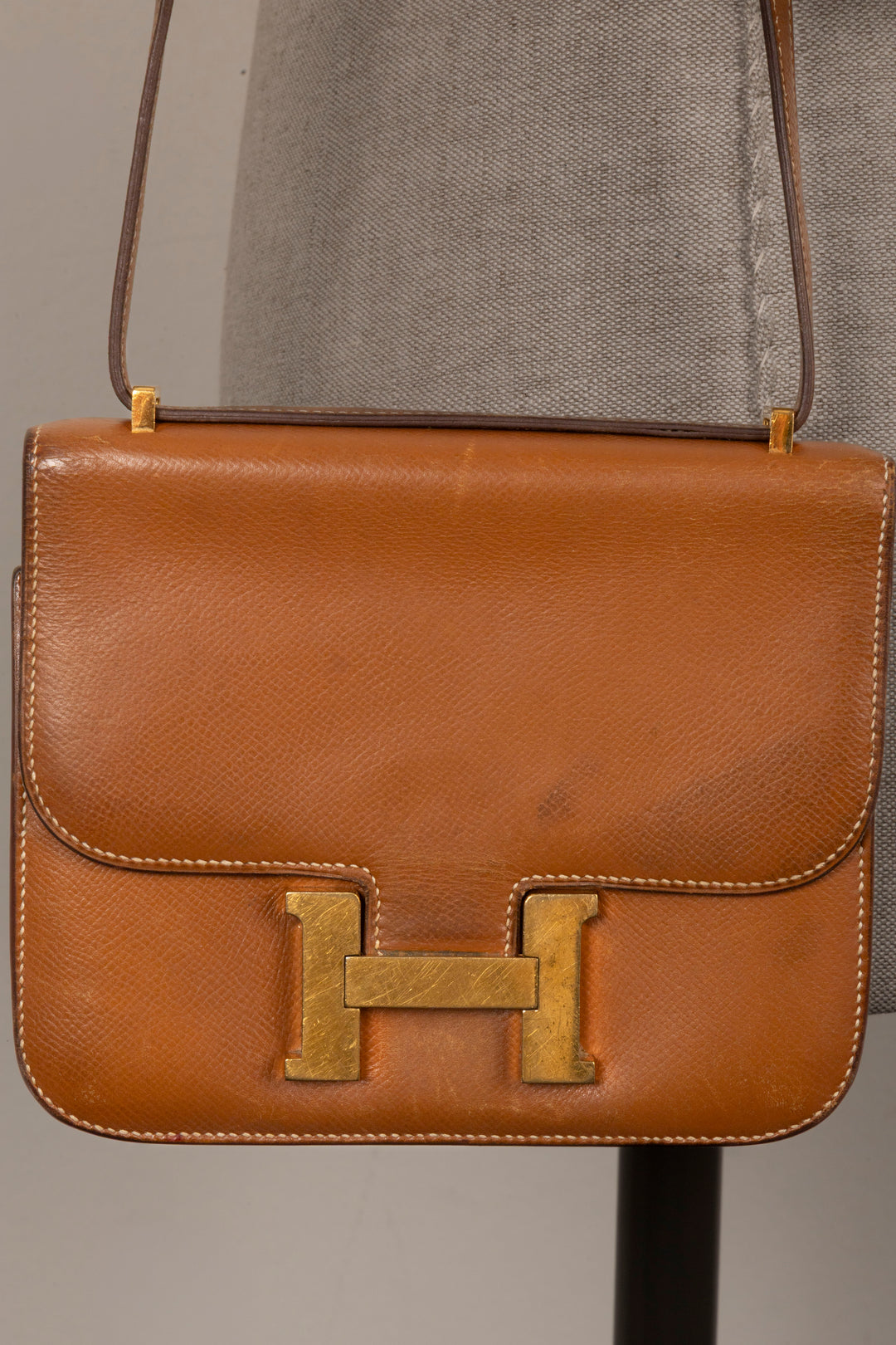HERMÈS Constance Mini 18 Courchevel Gold